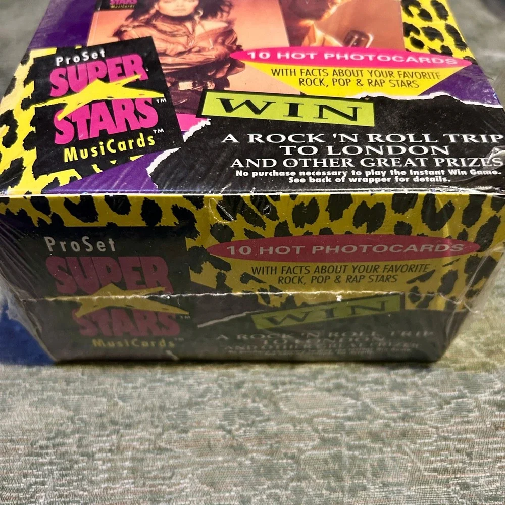 Pro Set SuperStars MusiCards Series 1991 Sealed Box Music Cards